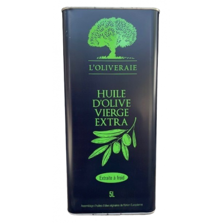 Huile d'olive fruitée vierge extra 5 litres