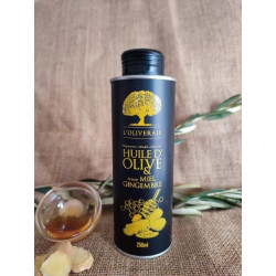 Huile d'olive aromatisée saveur Gingembre - Miel