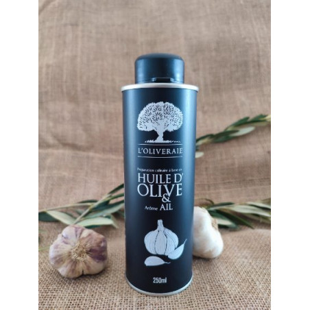 Huile d'olive aromatisée saveur Aïl Grillé