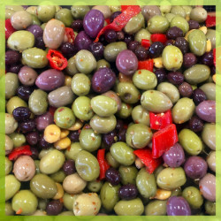 Cocktail d'olives pimentées - 250 g