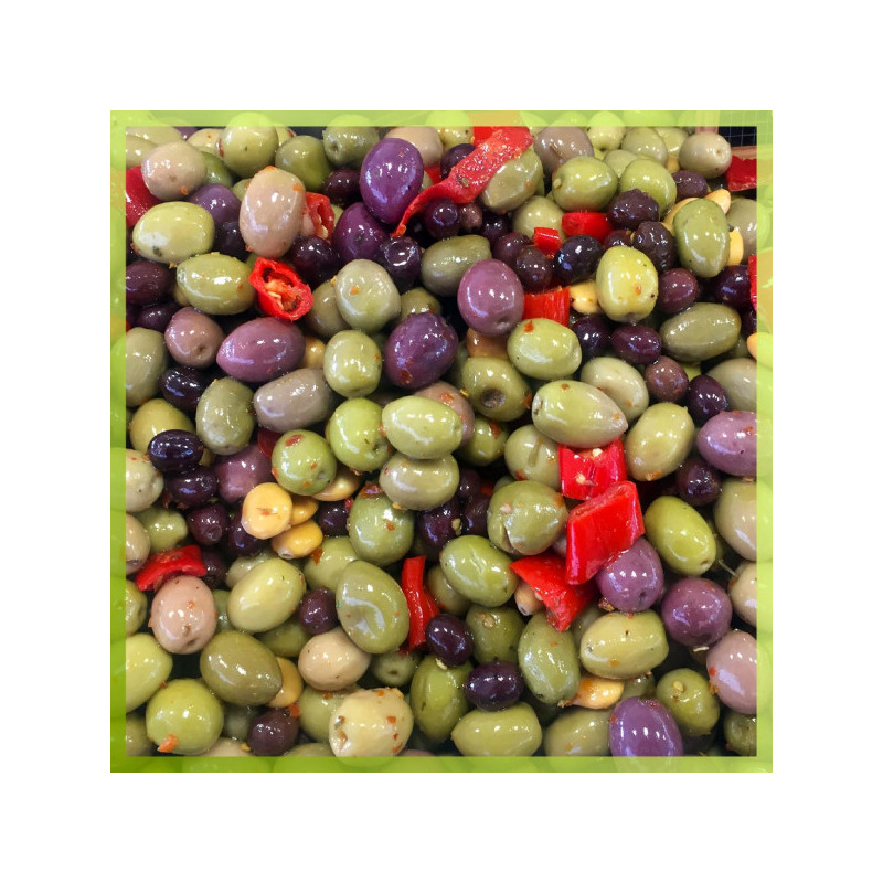 Cocktail d'olives pimentées - 250 g