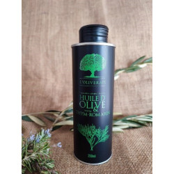 Huile d'olive aromatisée saveur Thym-Romarin