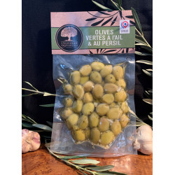 Olives vertes ail et persil  - 250 g