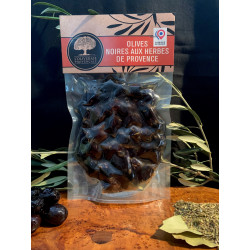 Olives noires aux herbes - 250 g