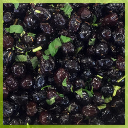 Olives noires au basilic -...